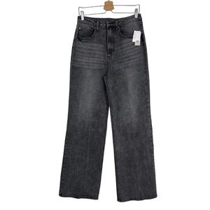 NEW BP. Charcoal Grey Wash Wide Leg Jeans Brand New Size 29 (long)
